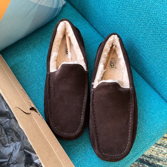 Men’s Size 13 UGG Ascot slippers in Espresso. - Picture 3 of 3